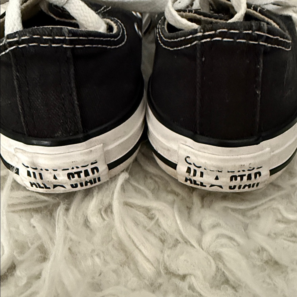 Converse Classic Black and White Chuck Taylor Kids ‘ Sneakers 2 - Picture 5 of 6